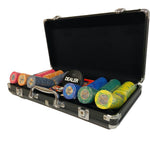 Mallette Poker - 300 jetons Céramique - coffret de poker de luxe cadeau bel objet - Rouge et Noir