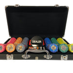 Mallette Poker - 300 jetons Céramique - coffret de poker de luxe cadeau bel objet - Rouge et Noir