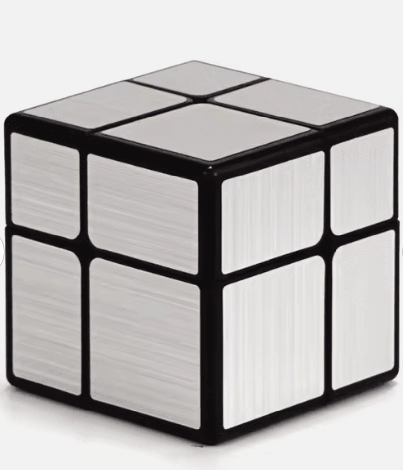 Mirror cube - 2x2 - Silver / Gold - Casse - tête autre cube rubick - Rouge et Noir