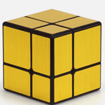 Mirror cube - 2x2 - Silver / Gold - Casse - tête autre cube rubick - Rouge et Noir