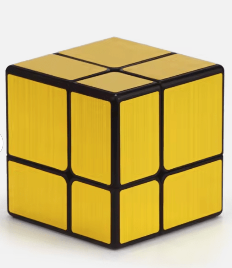Mirror cube - 2x2 - Silver / Gold - Casse - tête autre cube rubick - Rouge et Noir