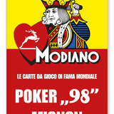 Modiano - Mignon - 98" - Rouge - cartes de poker - Rouge et Noir