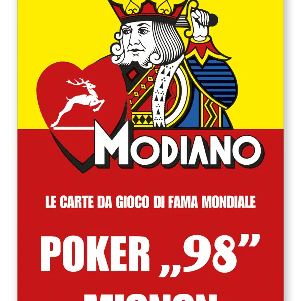 Modiano - Mignon - 98" - Rouge - cartes de poker - Rouge et Noir