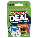 Monopoly Deal - Jeu de plateau de stratégie d'ambiance enfants - Rouge et Noir