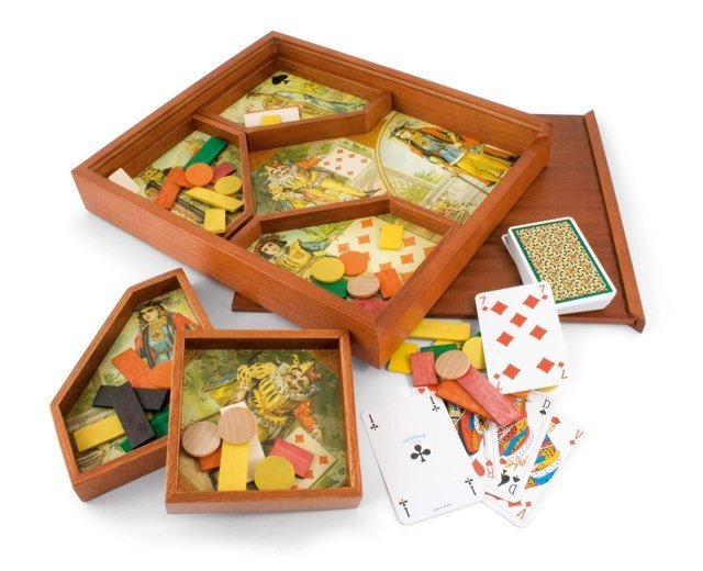 Nain Jaune à l'ancienne - Jeu traditionnel jeu de nain - jaune en boius - Rouge et Noir
