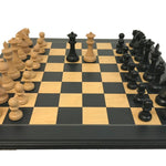 Pack pièces d'échecs noires + boîte de rangement - jeu d'échecs pièces d'échecs classiques - Rouge et Noir