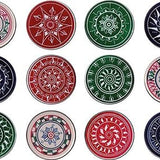 Palet percuteur de compétition pour carrom - 13 gr - Carrom - Rouge et Noir