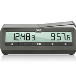 Pendule FIDE officielle - DGT 1500 - Grise - accessoire d'échecs pendule d'échecs - Rouge et Noir