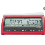 Pendule FIDE officielle - DGT 3000 - accessoire d'échecs pendule d'échecs - Rouge et Noir