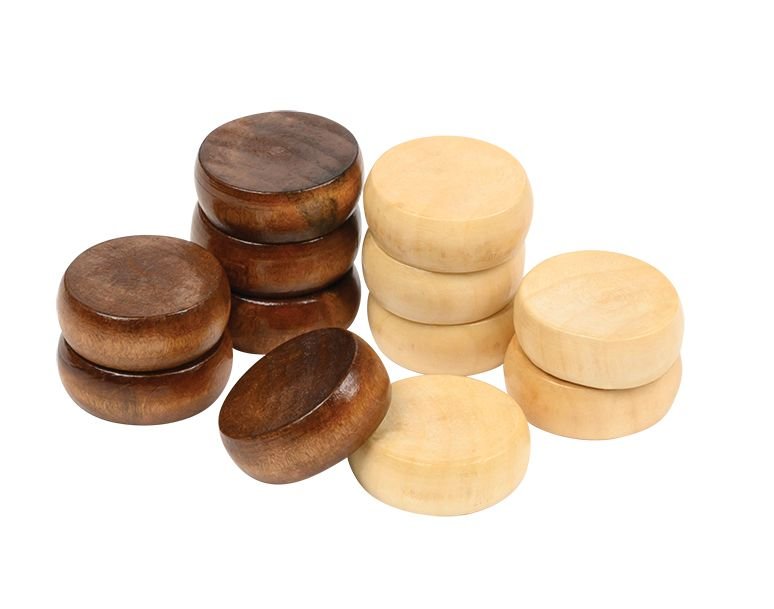 Pièces de rechange de Croquignole en bois - Philos - jeu d'estaminets - Rouge et Noir