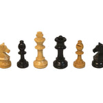 Pièces d'échecs en Buis CHAVET - Fabrication française - jeu d'échecs pièces d'échecs classiques - Rouge et Noir