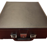 Pièces ébène cavalier cabré + Coffre luxe cuir - jeu d'échecs accessoire d'échecs boite d'échecs - Rouge et Noir