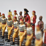Pièces Pirates / Marine - Pièces d’échecs décoratives figuratives - Rouge et Noir