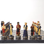 Pièces Pirates / Marine - Pièces d’échecs décoratives figuratives - Rouge et Noir