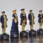 Pièces Pirates / Marine - Pièces d’échecs décoratives figuratives - Rouge et Noir