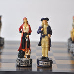 Pièces Pirates / Marine - Pièces d’échecs décoratives figuratives - Rouge et Noir