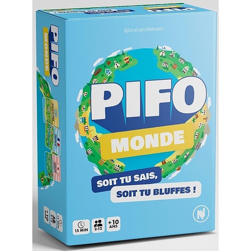 Pifo Monde - Jeu de plateau de stratégie d'ambiance enfants cadeau -12a As d'or - Rouge et Noir