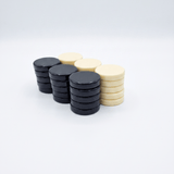 Pions de backgammon - Bakelite - 45 mm - Pions de backgammon - Rouge et Noir