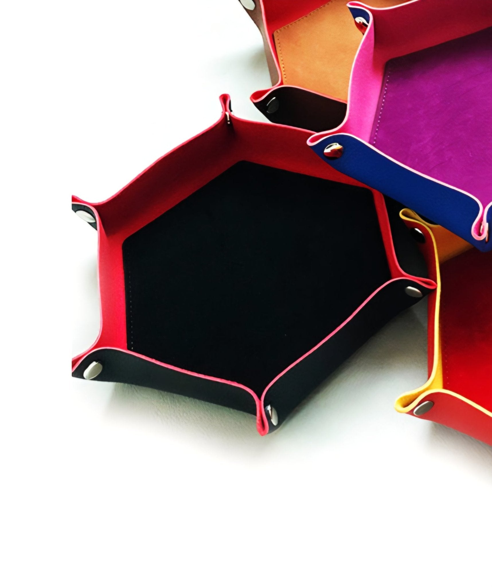 Piste de Dés - souple 18cm - rouge et noir - jeu de dés piste de dés - Rouge et Noir