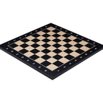 Plateau d'échecs / échiquier en érable incrusté - Lettré - Chiffré - échiquier classique - Rouge et Noir