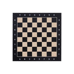 Plateau d'échecs / échiquier en érable incrusté - Lettré - Chiffré - échiquier classique - Rouge et Noir