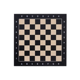 Plateau d'échecs / échiquier en érable incrusté - Lettré - Chiffré - échiquier classique - Rouge et Noir