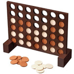 Puissance 4 bois - PH - Jeu de stratégie en bois - Rouge et Noir