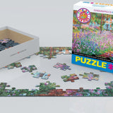 Puzzle Eurographics - 100 p - Le jardin de Monet - Monet - puzzle en carton enfant - Rouge et Noir
