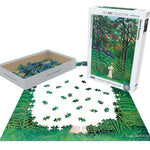 Puzzle Eurographics - 1000 p - Femme se promenant dans une forêt exotique - Henri Rousseau - Puzzle en carton - Rouge et Noir
