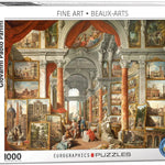 Puzzle Eurographics - 1000 p - Gallerie de la Rome Antique - Panini - Puzzle en carton - Rouge et Noir