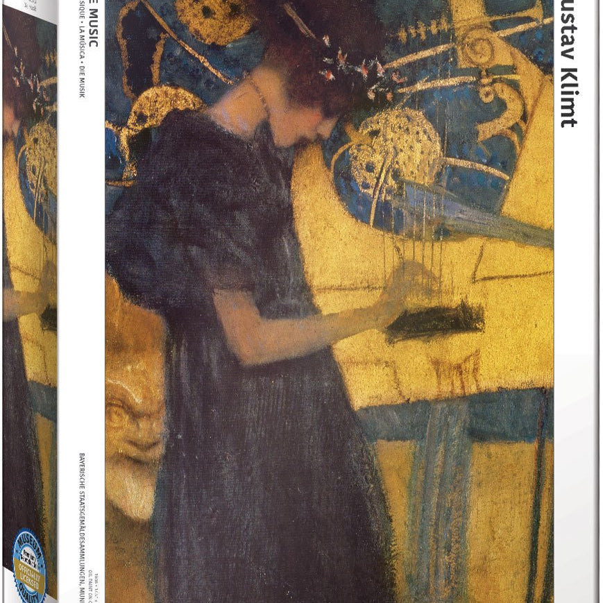 Puzzle Eurographics - 1000 p - La Musique - Gustav Klimt - Puzzle en carton - Rouge et Noir