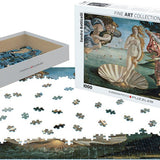 Puzzle Eurographics - 1000 p - La naissance de Vénus - Sandro Botticelli - Puzzle en carton - Rouge et Noir