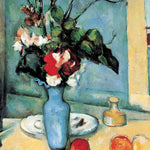 Puzzle Eurographics - 1000 p - Le vase bleu - Cézanne - Puzzle en carton - Rouge et Noir