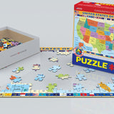 Puzzle Eurographics - 200 p - Carte de l’Europe - Puzzle en carton autre - Rouge et Noir