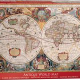 Puzzle Eurographics - 2000 p - Carte de monde antique - Puzzle en carton - Rouge et Noir