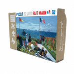 Puzzle MW - 100 p - Terrasse à Sainte - Adresse - Claude Monet - Puzzle en bois Michèle Wilson - Rouge et Noir
