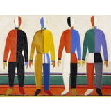 Puzzle MW - 24 p - Les sportifs - Malevitch - Puzzle en bois Michèle Wilson enfant solitaire - Rouge et Noir
