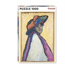 Puzzle Piatnik - 1000 p - Bildnis Marianne von Werefkin - Gabriele Munter - Puzzle en carton - Rouge et Noir