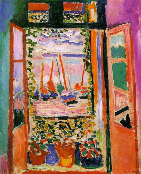 Puzzle Piatnik - 1000 p - Fenêtre ouverte à Collioure - Matisse - Puzzle en carton cadeau sénior adulte - Rouge et Noir