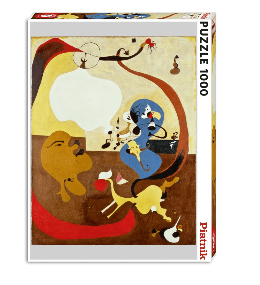 Puzzle Piatnik - 1000 p - Intérieur hollandais - Joan Miro - Puzzle en carton - Rouge et Noir