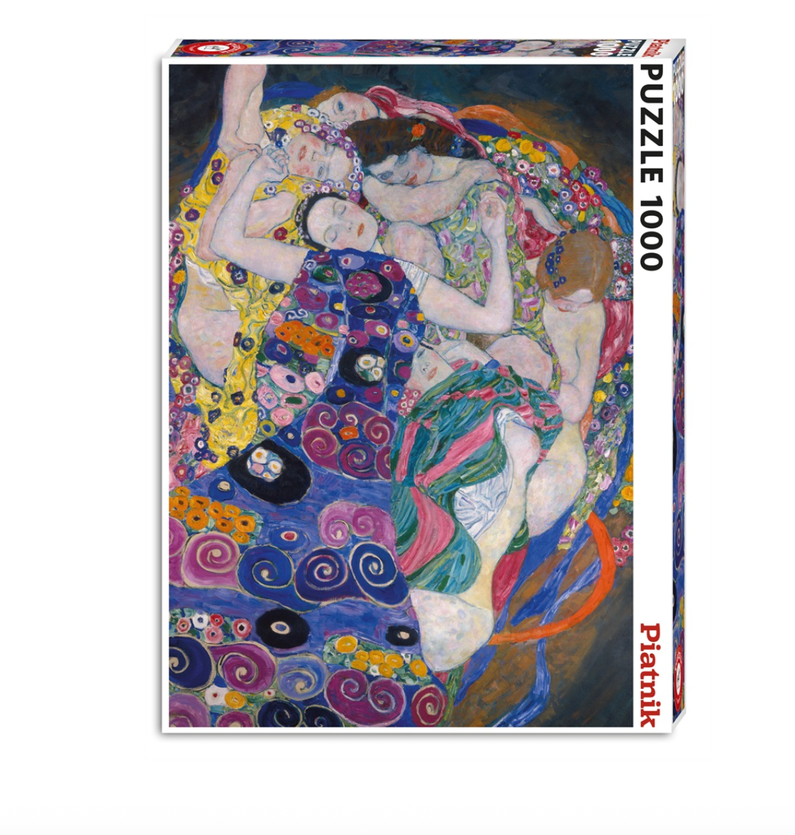 Puzzle Piatnik - 1000 p - Les vierges - Klimt - Puzzle en carton - Rouge et Noir