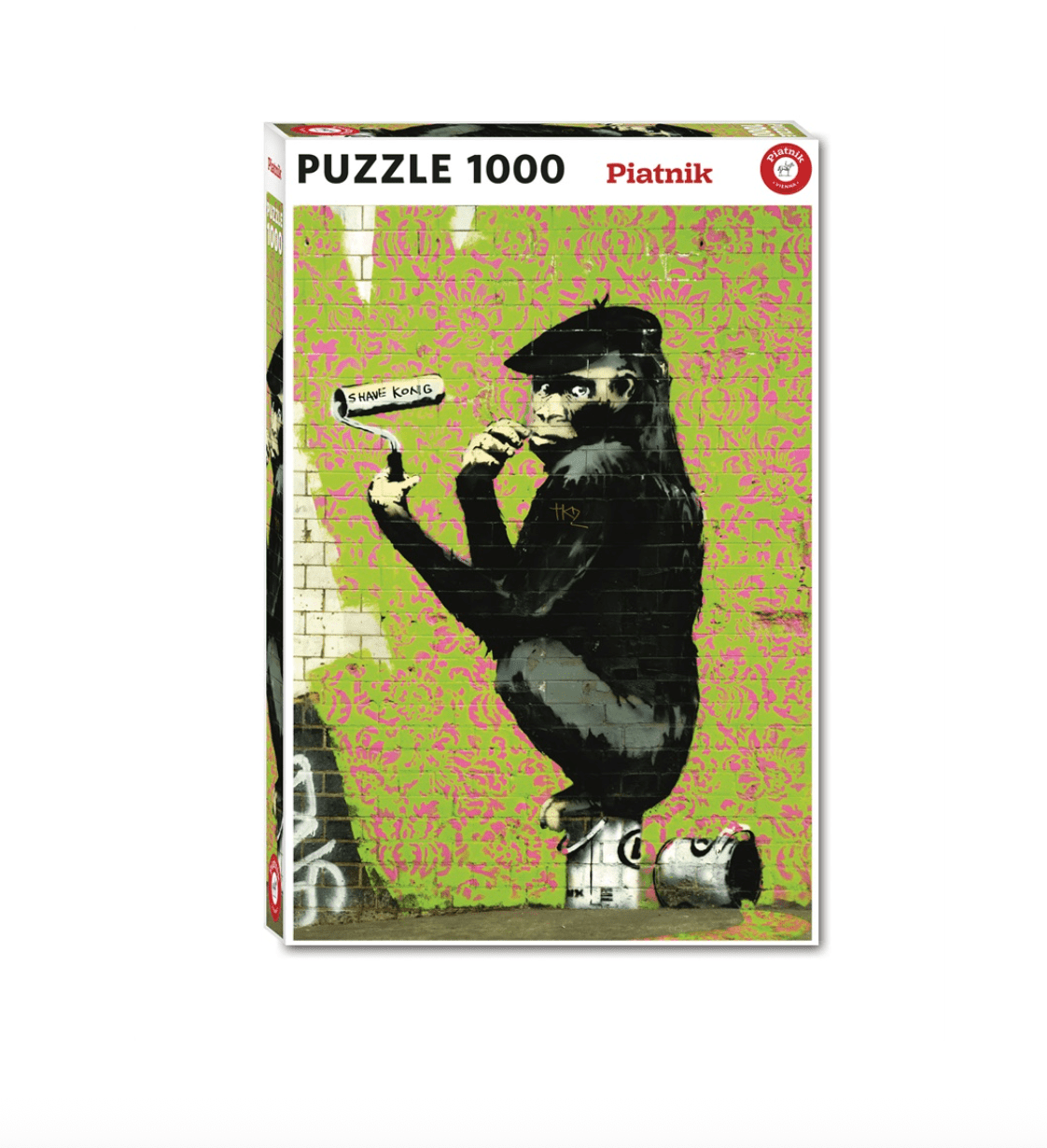 Puzzle Piatnik - 1000 p - Roller Chimp, Banksy - Puzzle en carton - Rouge et Noir