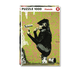 Puzzle Piatnik - 1000 p - Roller Chimp, Banksy - Puzzle en carton - Rouge et Noir