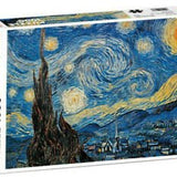 Puzzle Piatnik - 1000p - La nuit étoilée - Van Gogh - Puzzle en carton - Rouge et Noir