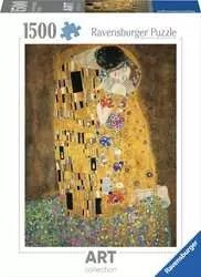 Puzzle Ravensburger - 1500 p - Le baiser - klimt - Puzzle en carton - Rouge et Noir
