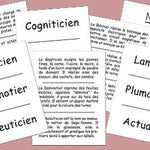 Quels sont ces Métiers - fin de soirée à partager solitaire - Rouge et Noir