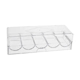 Racks vide pour 100 jetons (avec couvercle) - accessoire de poker - Rouge et Noir
