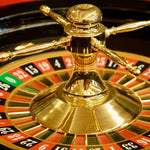 Roulette Romagnoli - Acajou - 60 cm - roulette simple en bois cadeau bel objet - Rouge et Noir