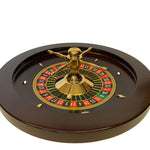 Roulette Romagnoli - Acajou - 60 cm - roulette simple en bois cadeau bel objet - Rouge et Noir
