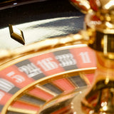 Roulette Romagnoli - Acajou - 60 cm - roulette simple en bois cadeau bel objet - Rouge et Noir